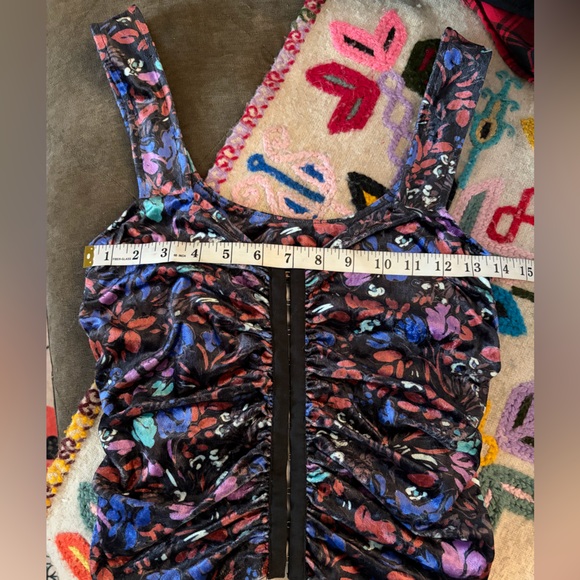 Free People velvet corset top - Picture 4 of 6
